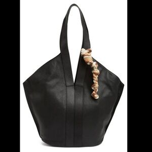Vince Camuto Black Leather Tote